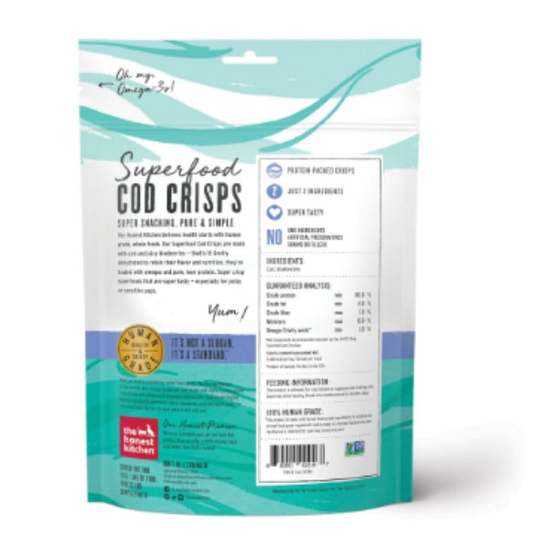 Superfood Cod Crisps Cod and Blueberry Natural Dog Treats;