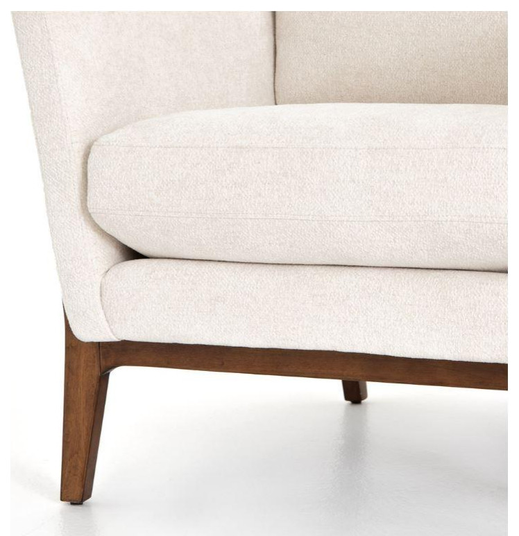 Dash Chair camarague Cream/pecan   Midcentury   Armchairs And Accent Chairs   by Old Bones Co.  Studios  Houzz