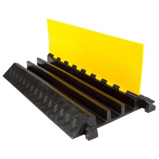 Guardian 3 ft. L 3-Channel 2.5 in. Industrial Rubber Cable Ramp DH-CP-4