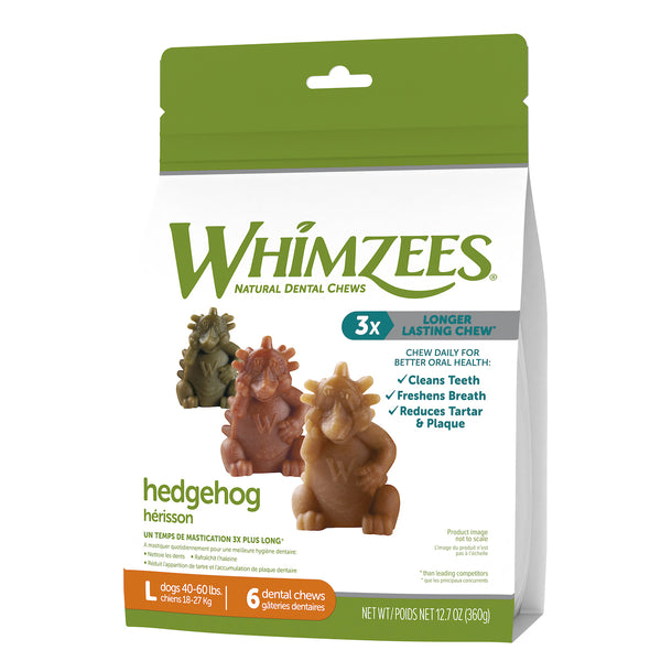 WHIMZEES Hedgehog Dental Chew Dog Treats