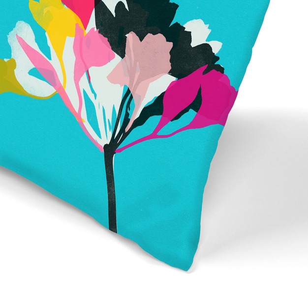 Americanflat Minimalist Botanical Floral Throw Pillow By Garima Dhawan