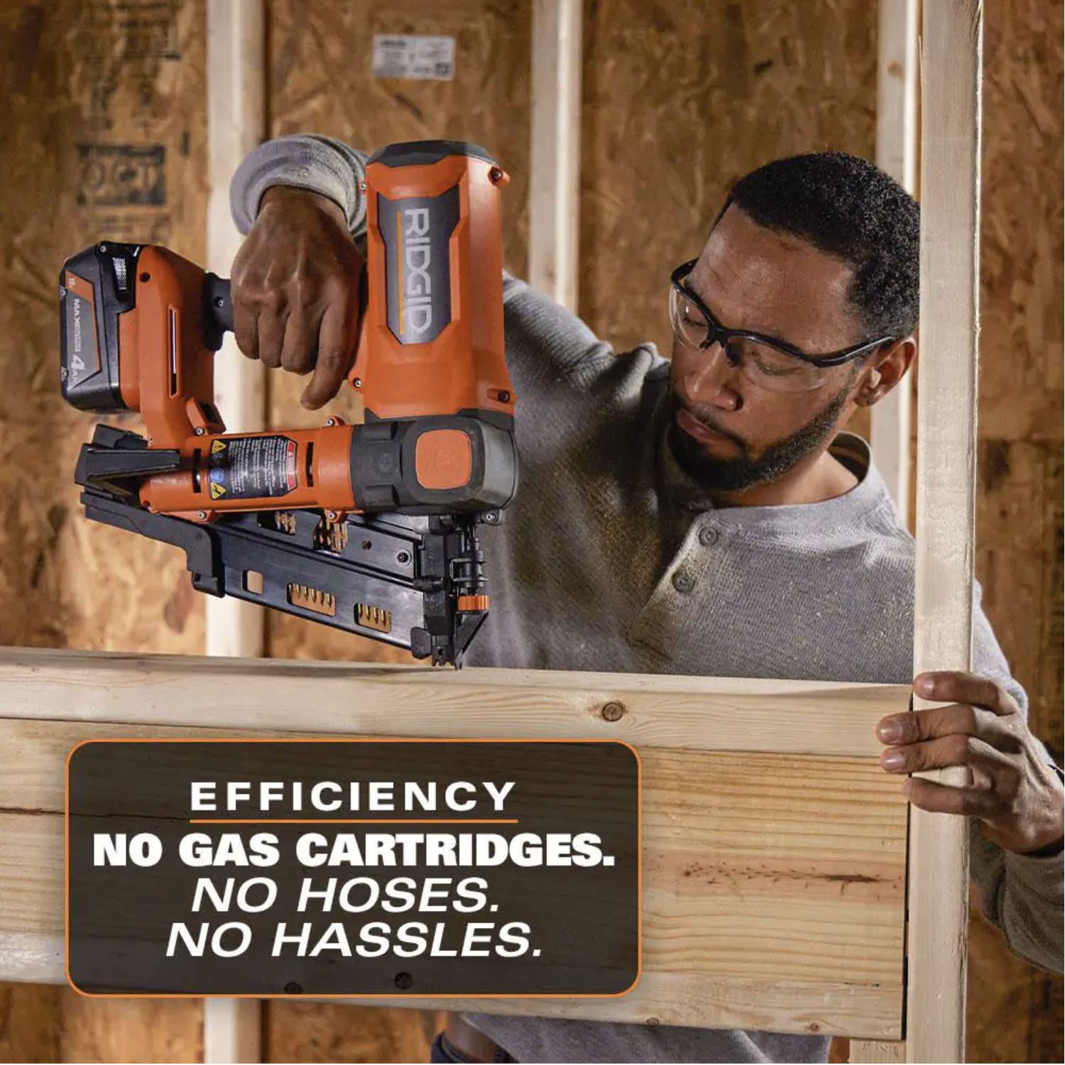 Ridgid R09894B 18V Brushless Cordless 21 Degree 3-1/2 in. Framing Nailer (Tool Only)