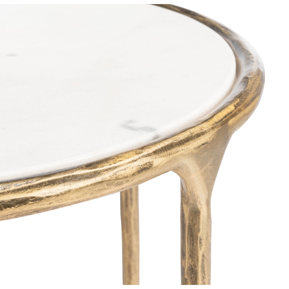 SAFAVIEH Couture Jessa Forged Metal Round End Table   18\