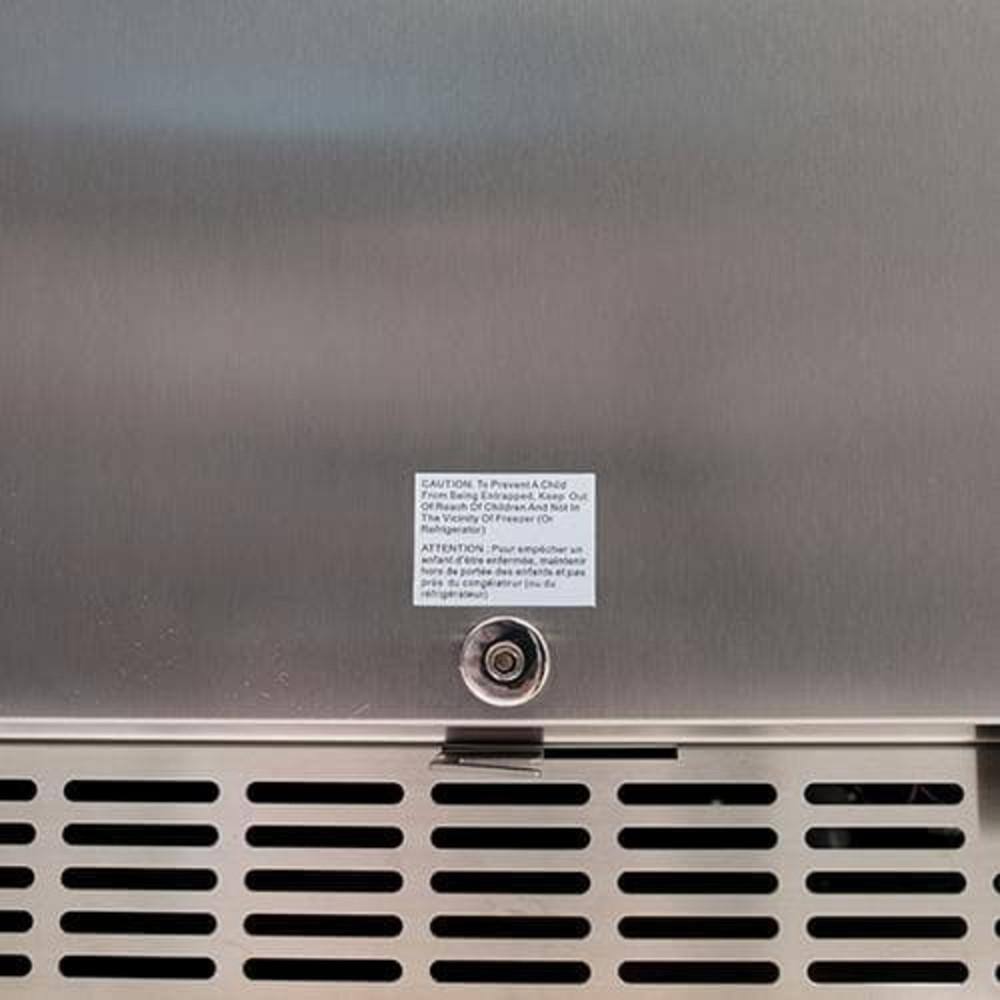 EdgeStar 142 Can 24 in. Built-In Outdoor Solid Stainless Steel Door Beverage Cooler CBR1501SSOD