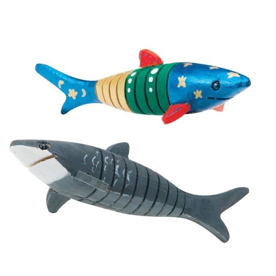 S S Worldwide Flexible Wooden Shark Craft Kit (mak...