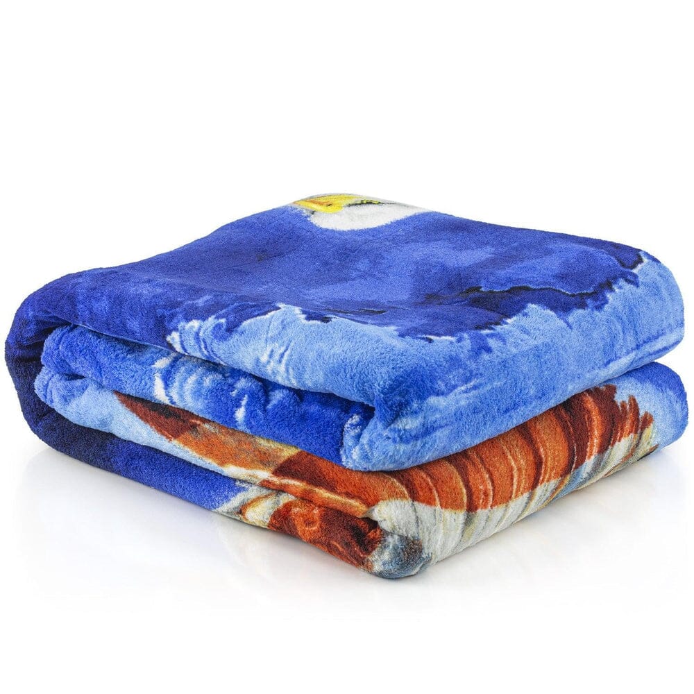 American Eagle Super Soft Plush Fleece Throw Blanket