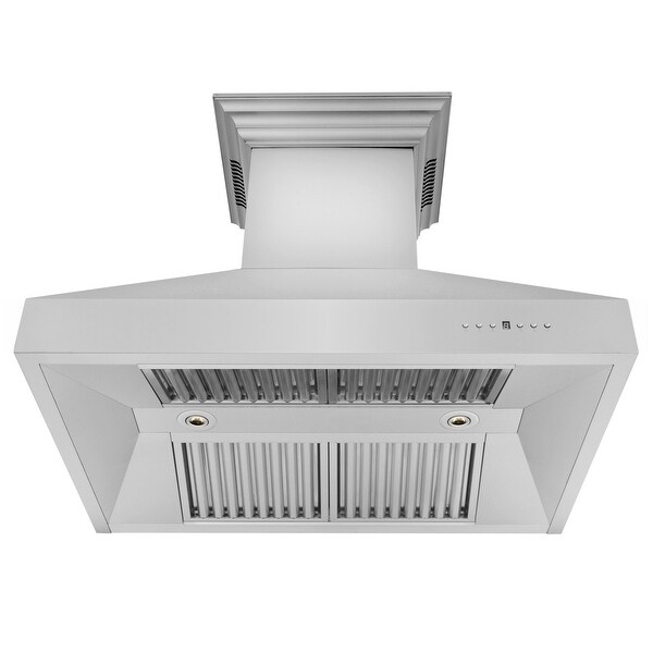 ZLINE Ducted Vent Wall Mount Range Hood with Built-in CrownSound