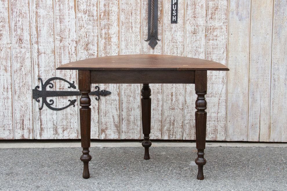 Early 19th Century Colonial Ceylon Demilune Table   Traditional   Console Tables   by De cor  Houzz