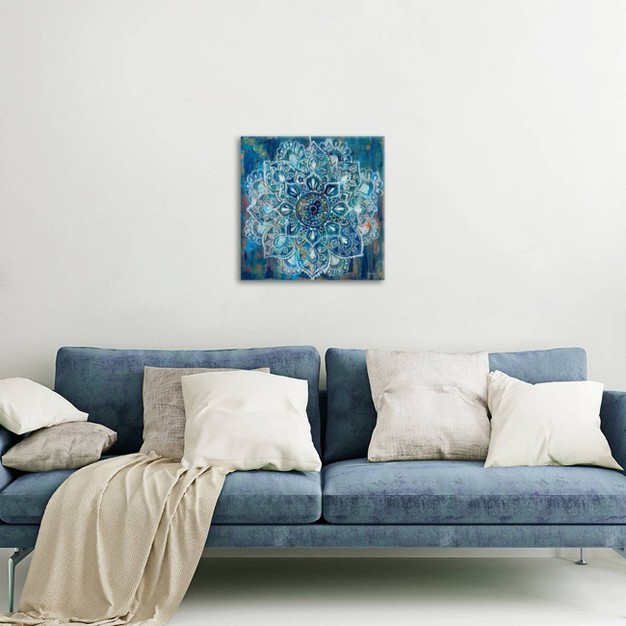 Mandala In Blue Ii By Danhui Nai Unframed Wall Canvas Icanvas