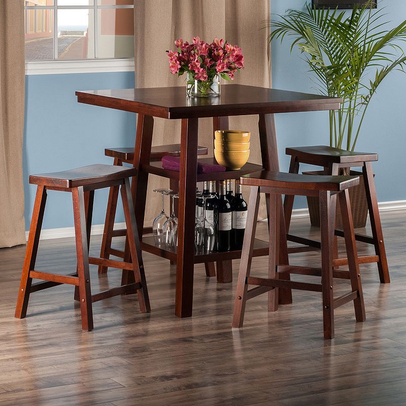 Winsome Orlando High Table and Stool 5-piece Set