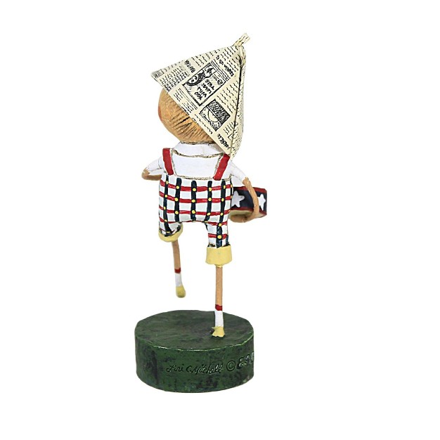 Lori Mitchell Little Patriotic Boy One Figurine 5 5 Inches Patriotic Drum Marching 20104 Polyresin Multicolored