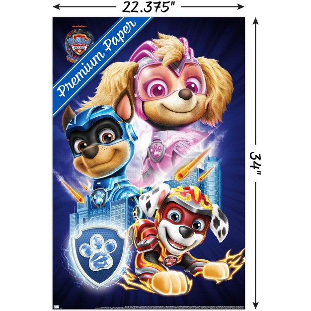 Trends International Paw Patrol The Mighty Movie Group Unframed Wall Poster Prints