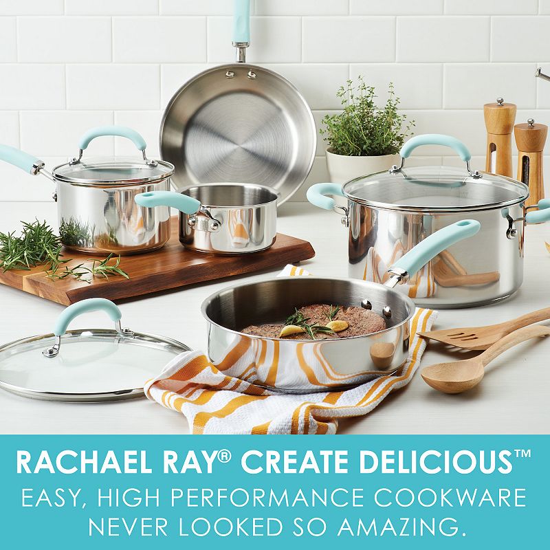 Rachael Ray? Create Delicious 10-pc. Stainless Steel Cookware Set