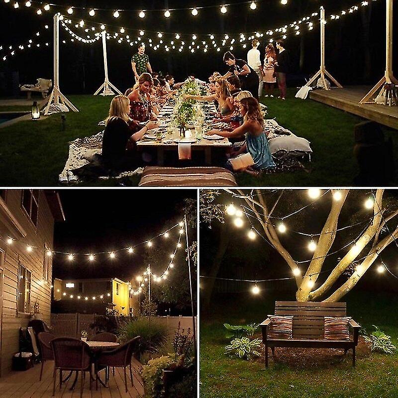 Solar String Lights Outdoor 60 Led Crystal Globe Lights With 8 Modes Waterproof Solar Powered Patio Light For Garden Party Decor