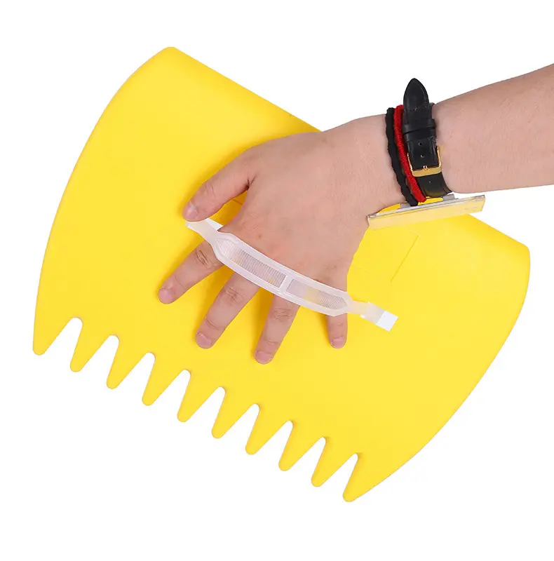 grass bear collecting hand rake grabber claws tools pond manual leaf collector