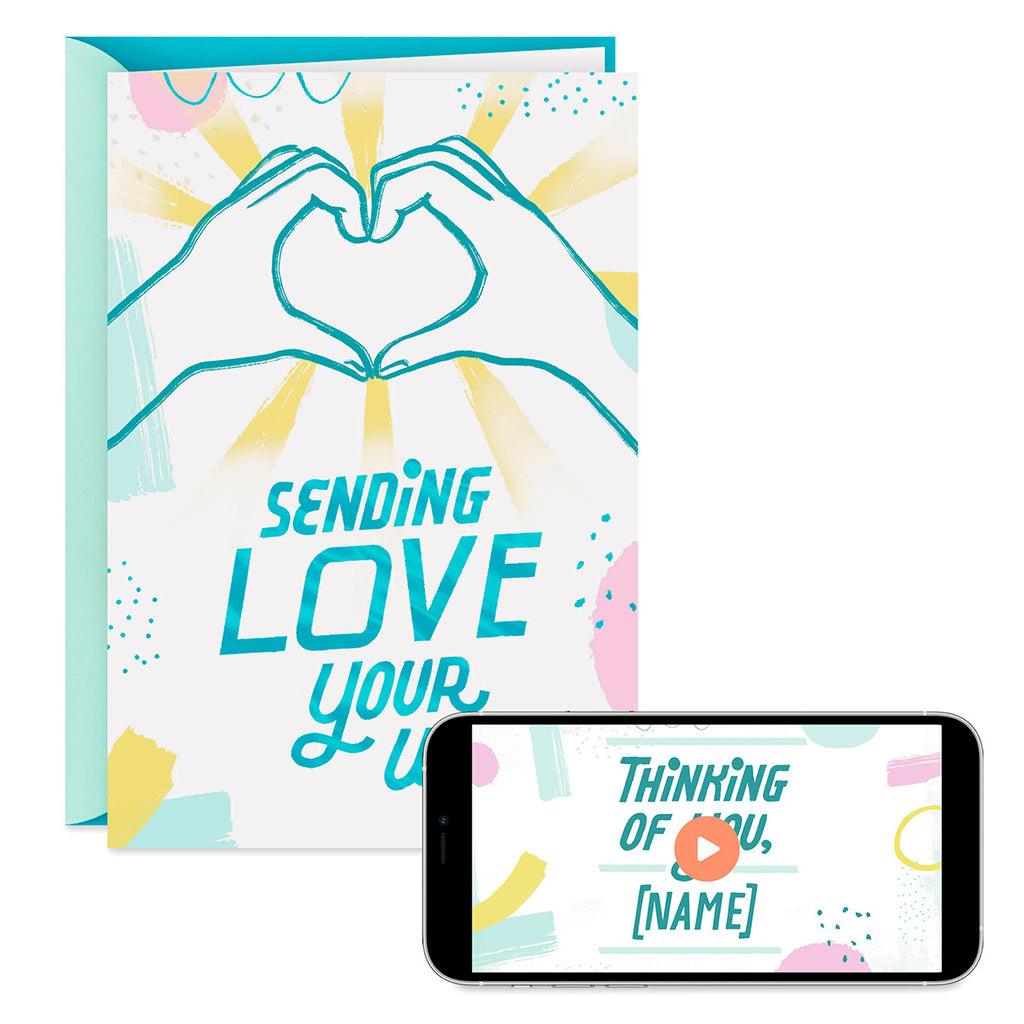 Hallmark  Sending Love Your Way Video Greeting Thinking of You Card