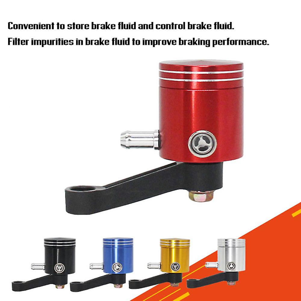 Red Universal Motorcycle Front Brake Clutch Fluid Cup Oil Cylinder Reservoir Bottle