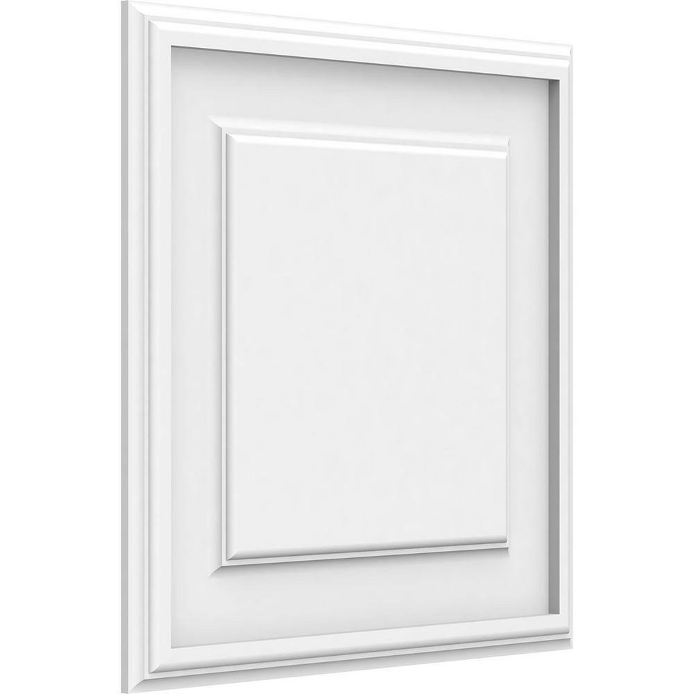 Ekena Millwork 58 in. x 16 in. x 16 in. Legacy Raised Panel White PVC Decorative Wall Panel WALP16X16X062LEG