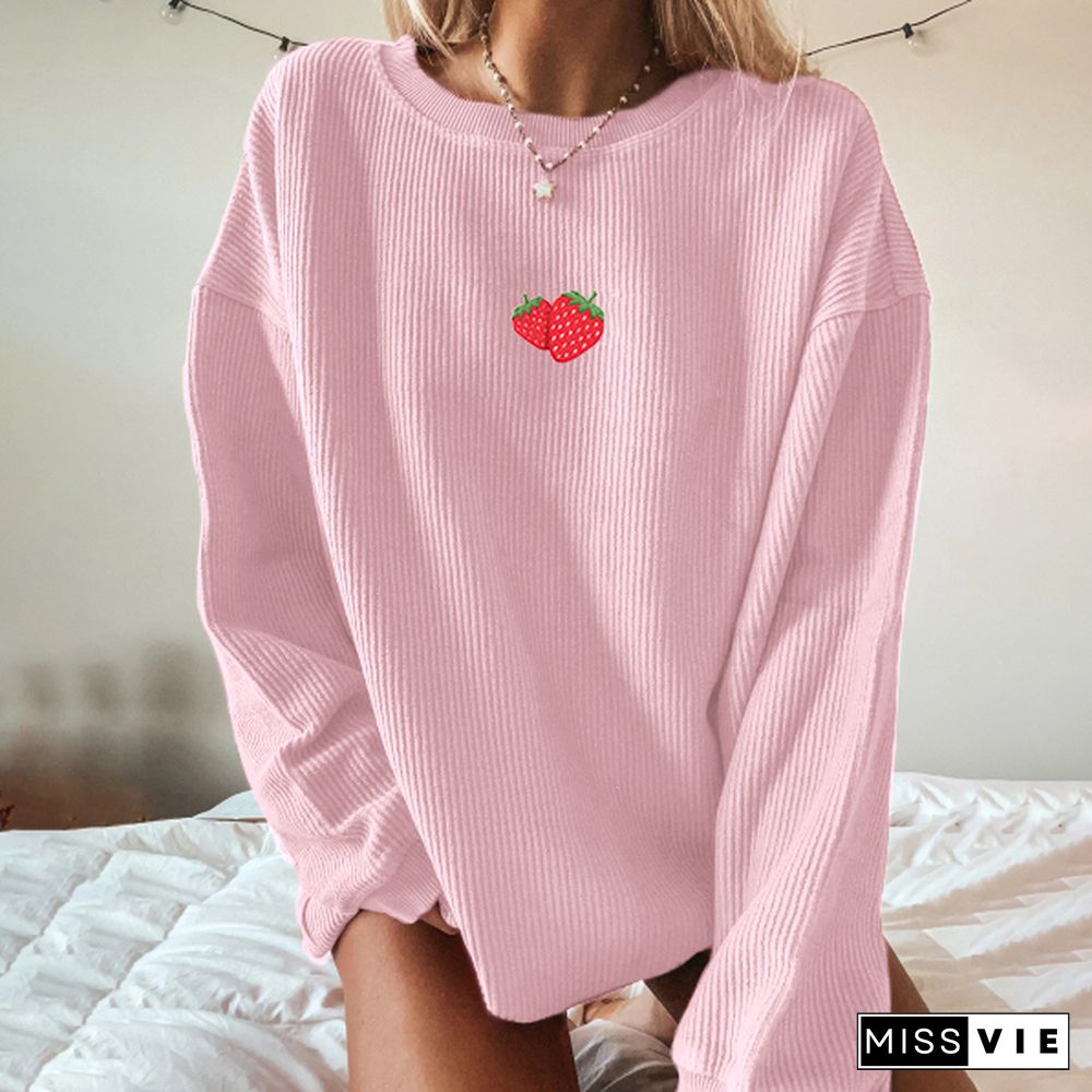 Vintage Basic Long Sleeve Sweatshirt