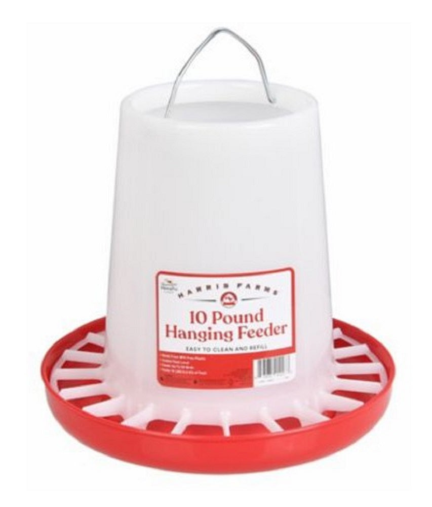 Harris Farms 1000291 Polypropylene Hanging Poultry Feeder in 10 Pounds Capacity