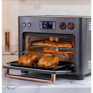 Cafe 1800 W Matte Black Toaster Oven with 14 modes incl Air Fry Bake Broil Roast Toast and Slow Cook Wi-fi connected C9OAAAS3RD3