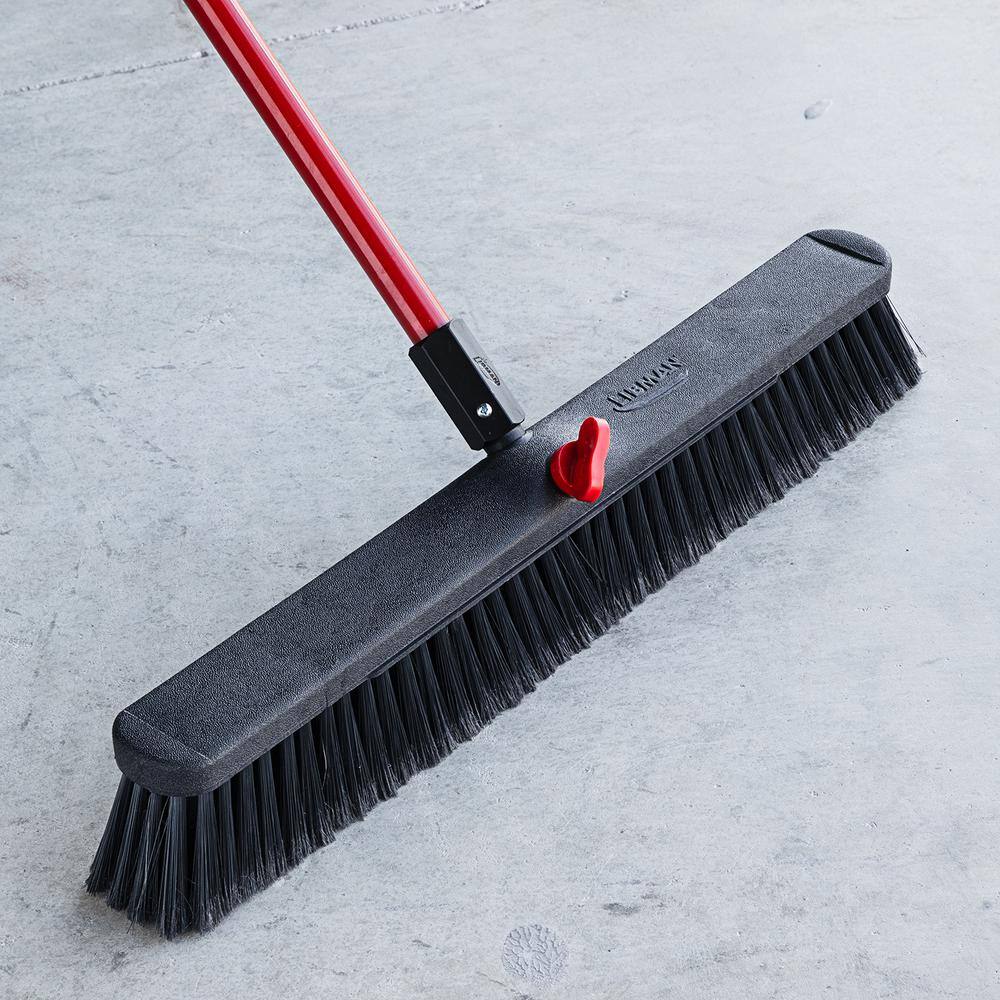 Libman 24 in. Smooth Surface Push Broom Set 801