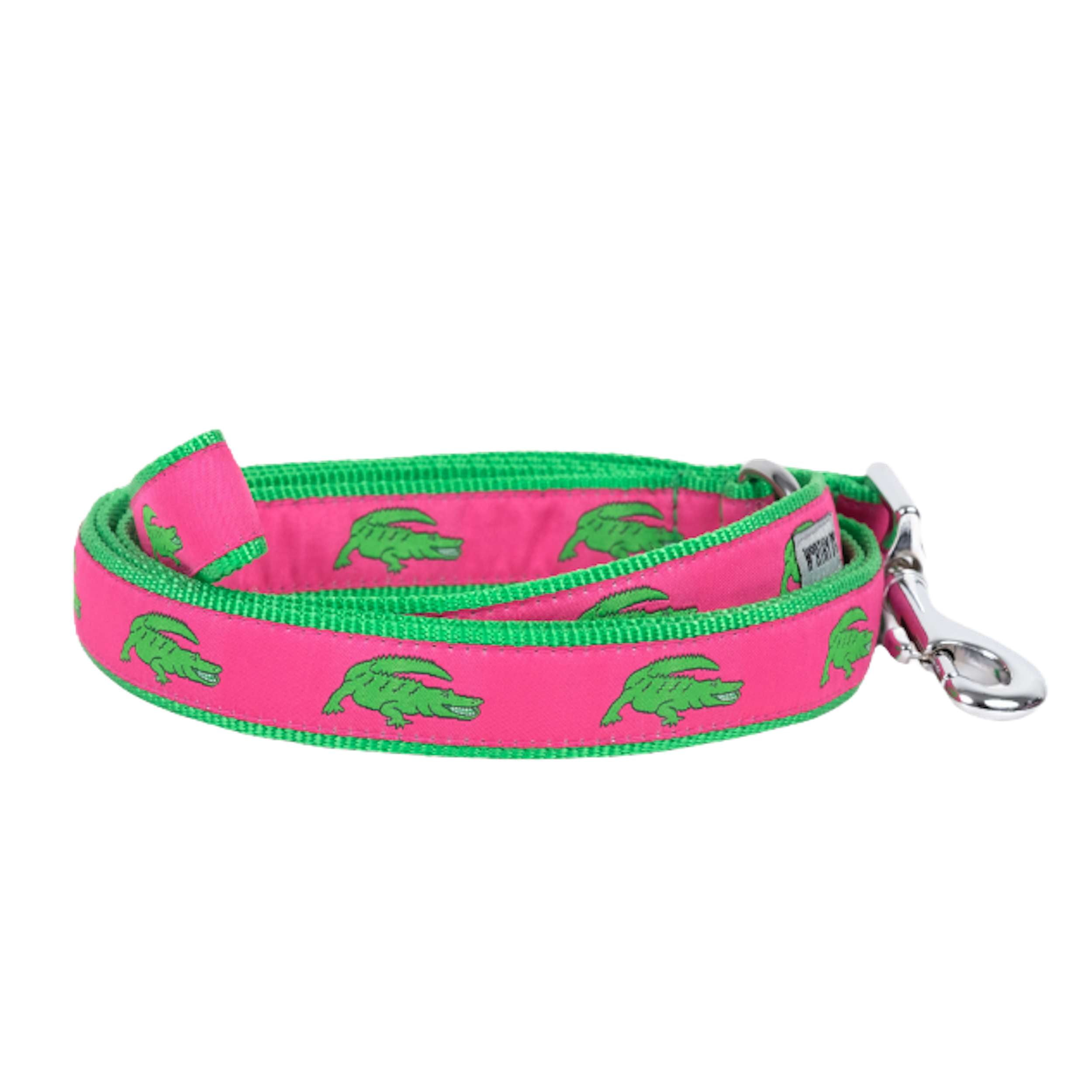 Collar | Alligators Pink & Lime