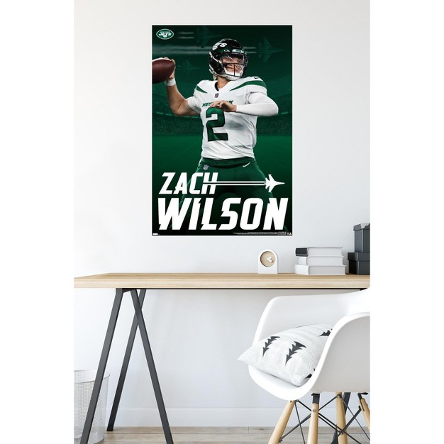 Trends International Nfl New York Jets Zach Wilson 21 Unframed Wall Poster Prints