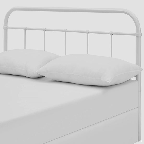 Lomita Classic King Size White Metal Headboard - - 33432752