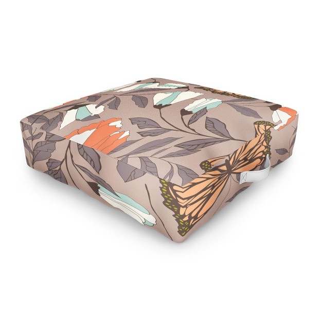 Bluelela Monarch Garden Outdoor Floor Cushion Deny Designs