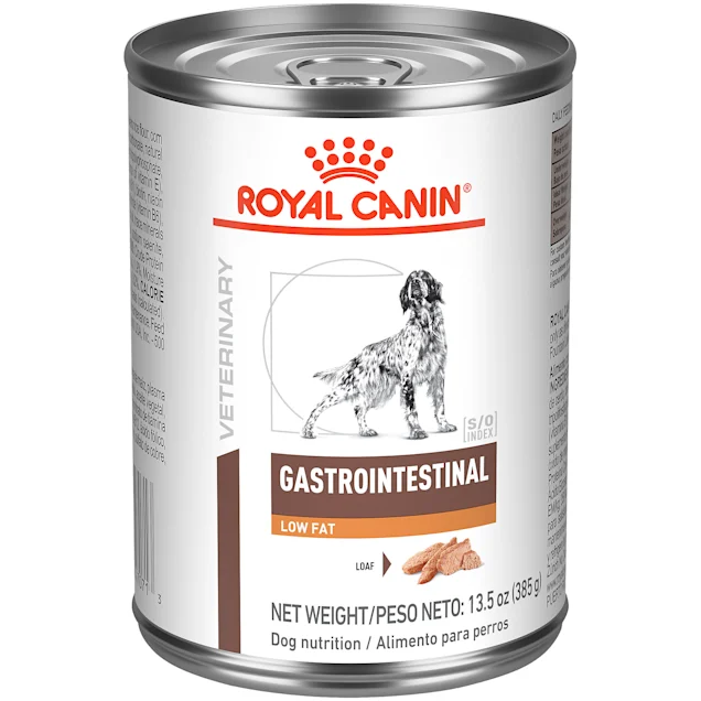 Royal Canin Veterinary Diet Gastrointestinal Low Fat Loaf Canned Wet Dog Food， 13.5 oz.， Case of 24