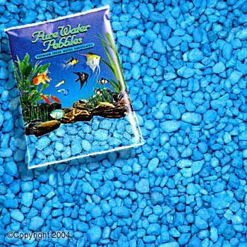 Pure Water Pebbles Aquarium Gravel 25-Pound Neon Blue (Pack of 1)