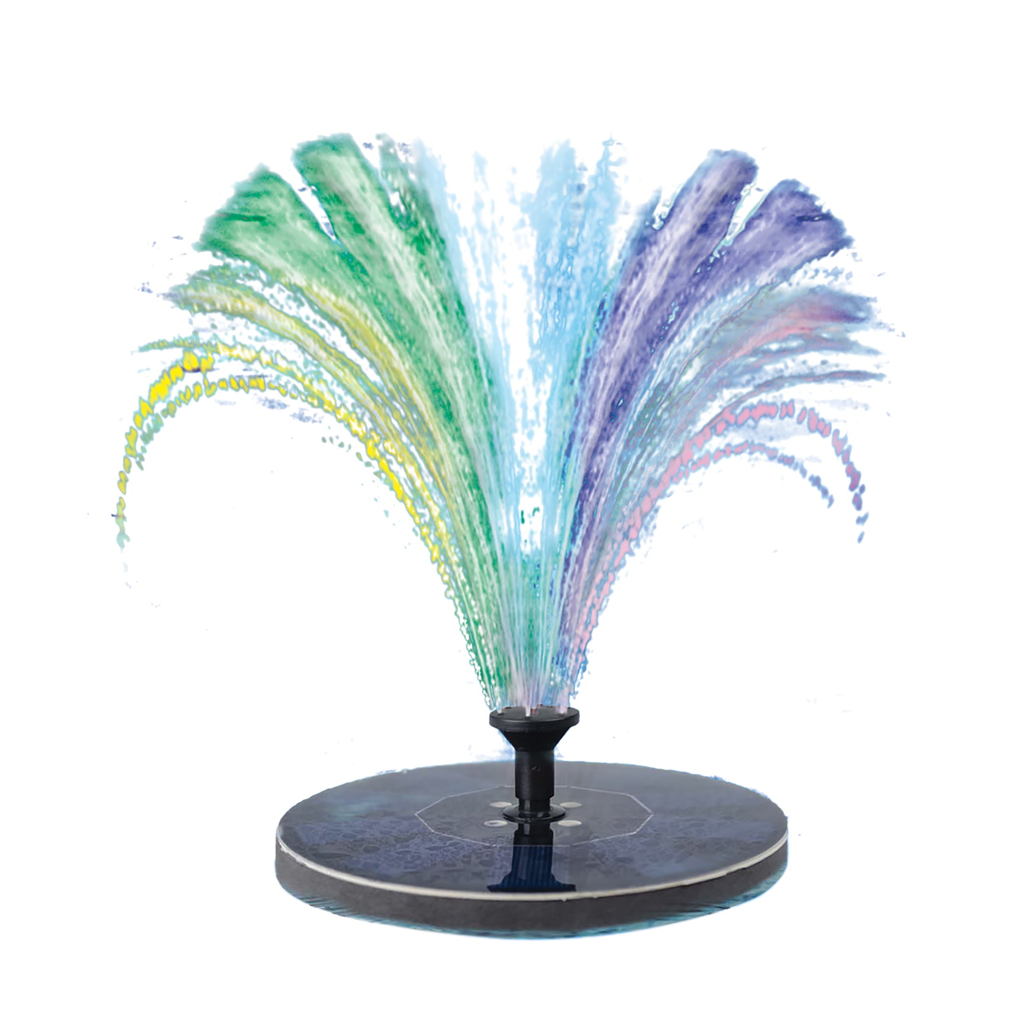 Solar Power Lighted Color-Changing Water Fountain