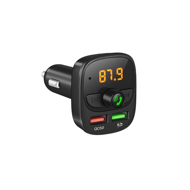 Just Wireless Bluetooth Fm Transmitter Black