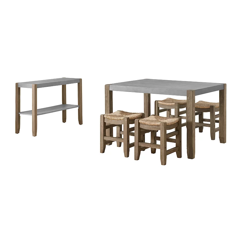 Alaterre Furniture Newport Dining Table 6-piece Set