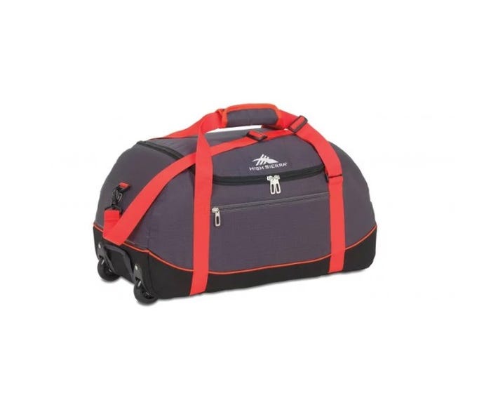 High Sierra Sport 36 Inch Mercury/Black WheelNGo Duffel