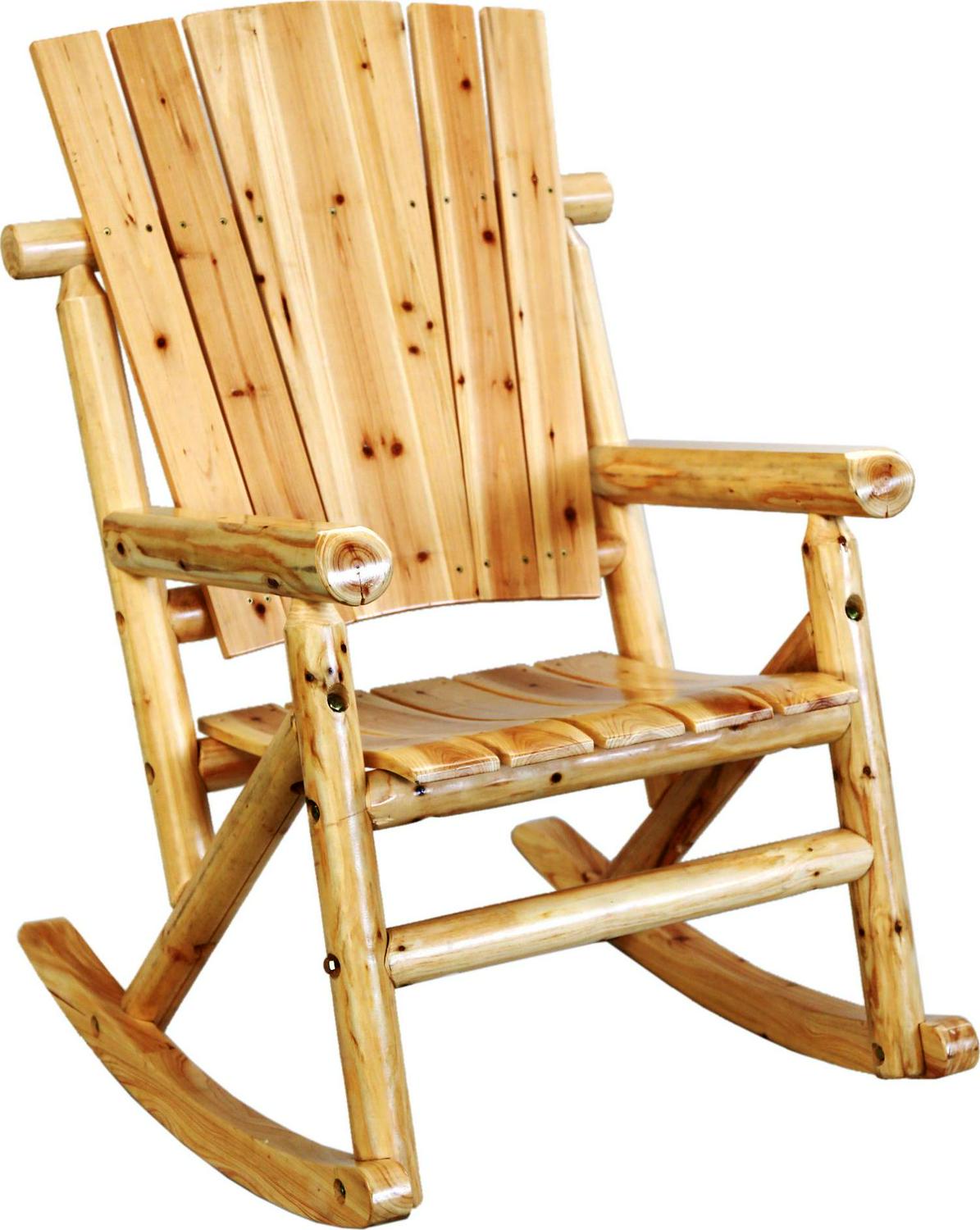 Outdoor Wood Rocker Natural