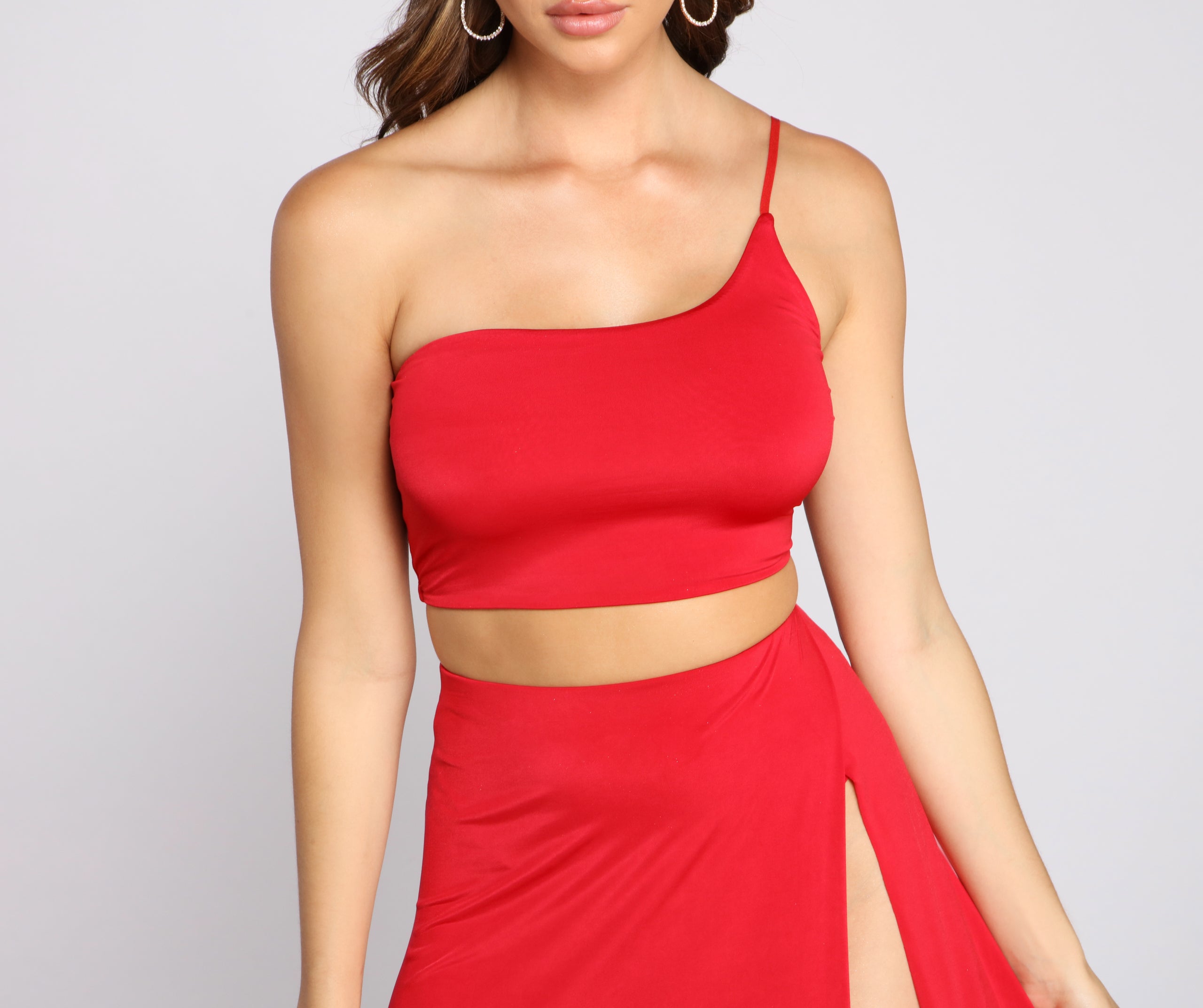 Bold Impressions One Shoulder Crop Top