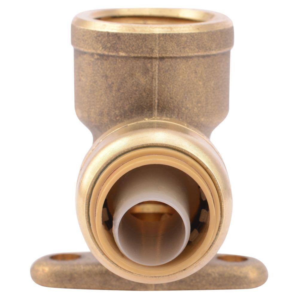 SharkBite 12 in. Push-to-Connect x FIP Brass 90-Degree Drop Ear Elbow Fitting U334LFA