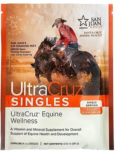 UltraCruz Equine Wellness Pellet Horse Supplement， 30 Day Singles