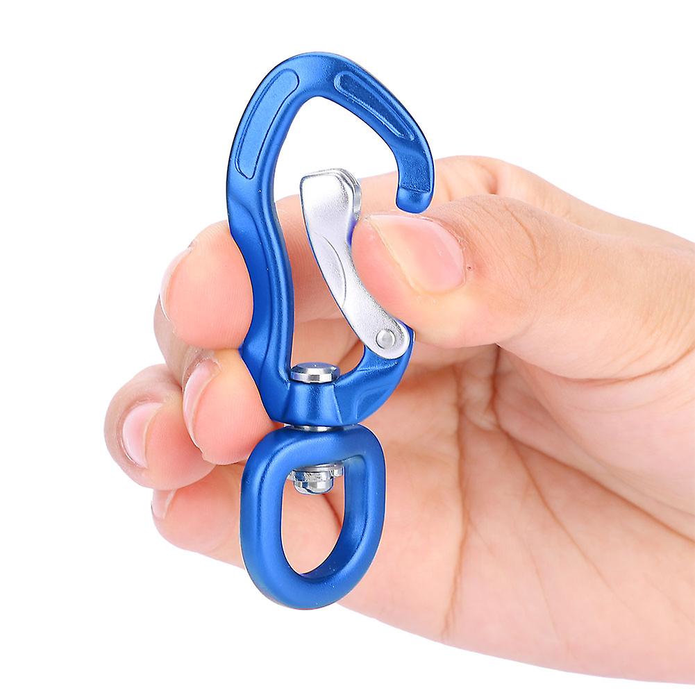 Multifunctional Aluminium Alloy Carabiner Outdoor Mountaineering Safe Lock D Buckle Blue