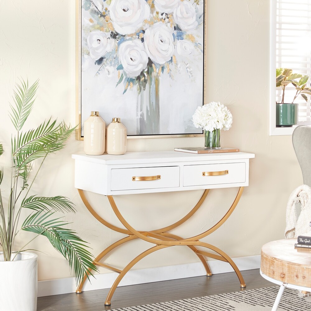 White Pine Contemporary Console Table   40 x 16 x 32