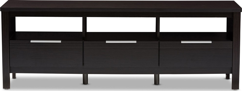 Elaine Wenge Brown TV Stand   Transitional   Entertainment Centers And Tv Stands   by HedgeApple  Houzz