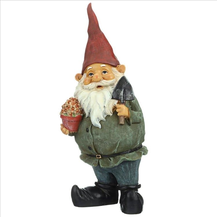 Dagobert with Gifts Garden Gnome Statue by Design Toscano