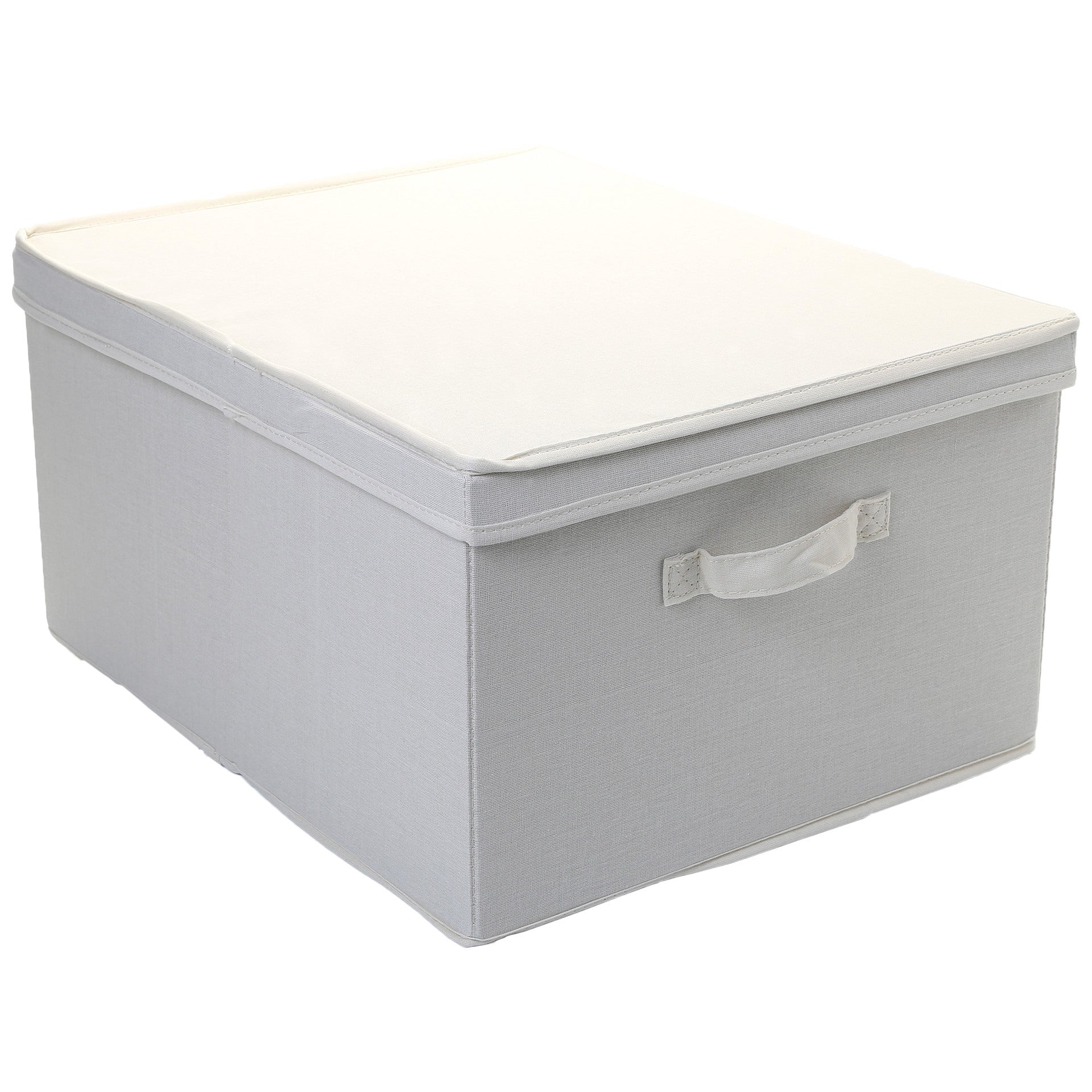 Household Essentials Jumbo Canvas Storage Box with Lid