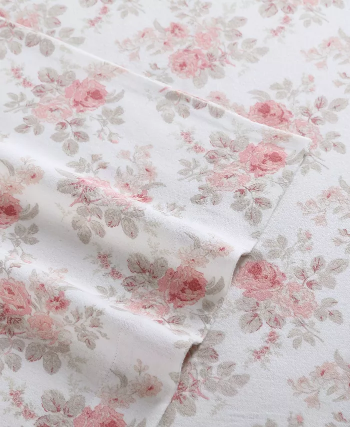 Laura Ashley Lisalee Cotton Flannel Sheet Set， Twin