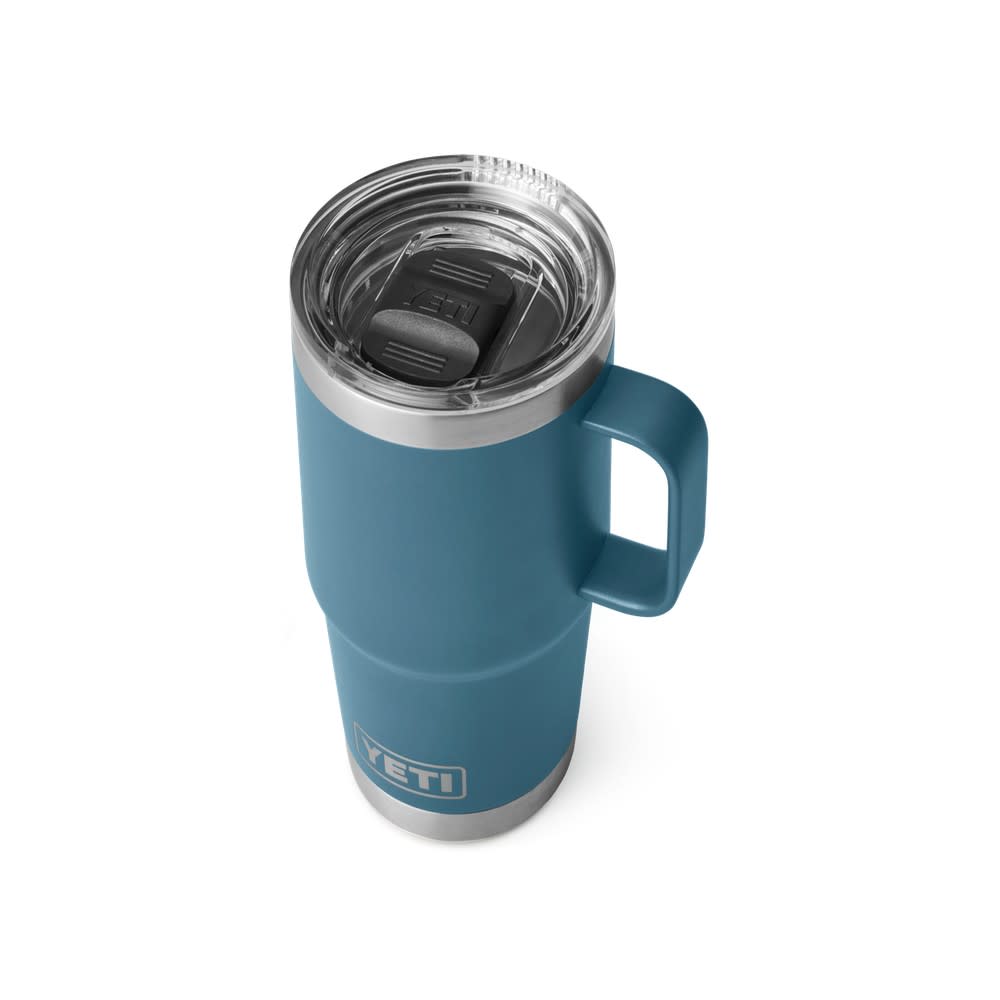 Yeti Rambler 20oz Travel Mug with Stronghold Lid Nordic Blue