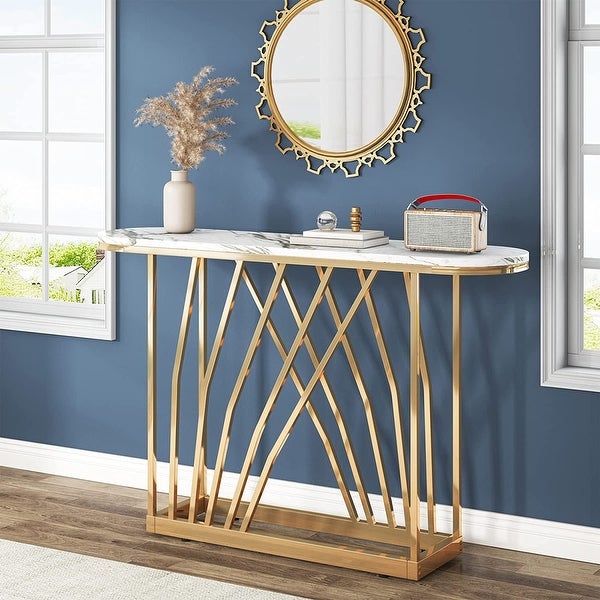 Gold Console Table， 43