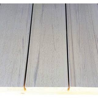 Deck-Top 8 ft. x 12 in. x 5-12 in. Coastal Grey PVC Decking Board Covers for Composite and Wood Patio Decks (10-Pack) DT8CGP832-10