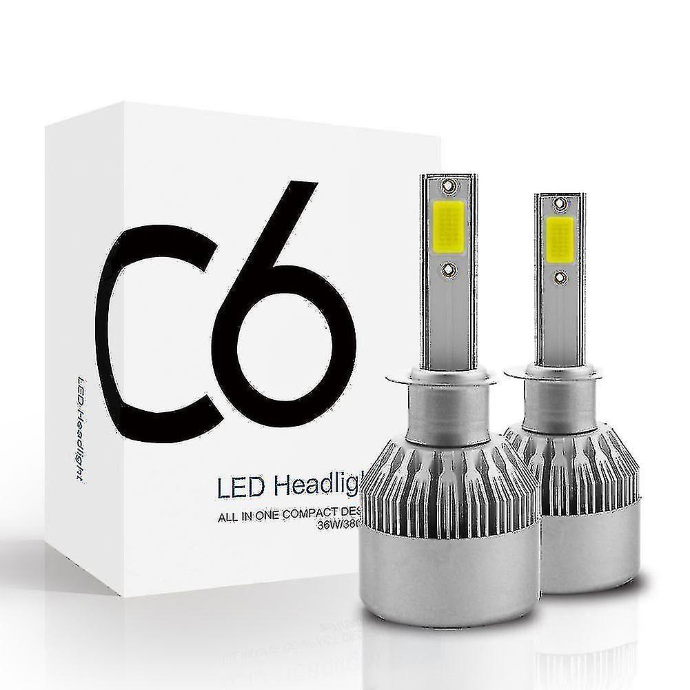 C6 H1 H3 Led Bulbs H7 Led Car S H4 880 H11 Hb3 9005 Hb4 9006 H13 6000k 72w 12v 7200lm Auto